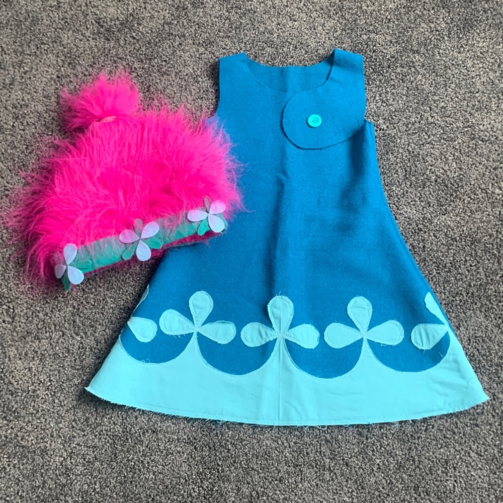Trolls Princess Poppy Costume Dress